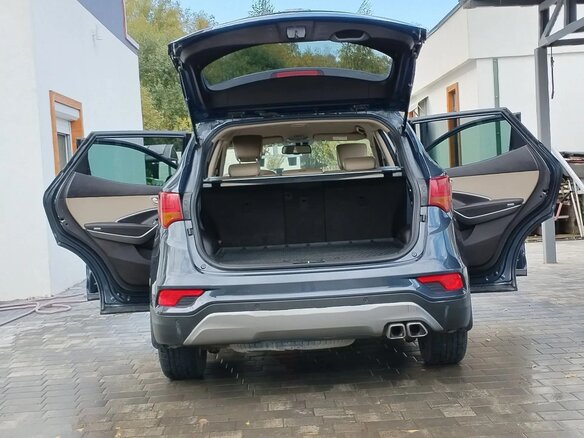 2016 Hyundai Santa Fe III Рестайлинг, синий, 2100000 рублей - вид 7