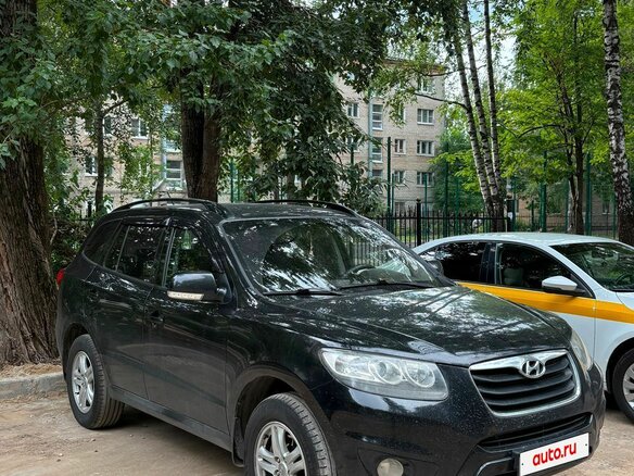 2012 Hyundai Santa Fe II Рестайлинг, чёрный, 1050000 рублей - вид 3