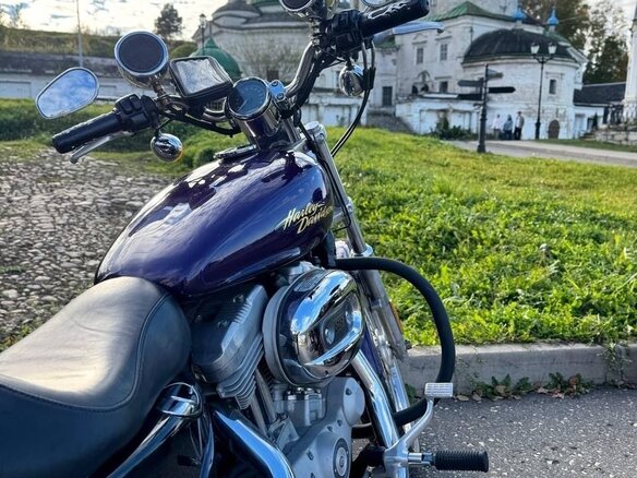 2007 Harley-Davidson Sportster 883, фиолетовый, 550000 рублей - вид 1