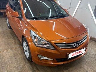2016 Hyundai Solaris I Рестайлинг, оранжевый, 1000000 рублей, вид 2