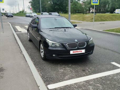 2007 BMW 5 серии 520d V (E60/E61) Рестайлинг, чёрный, 930000 рублей, вид 3