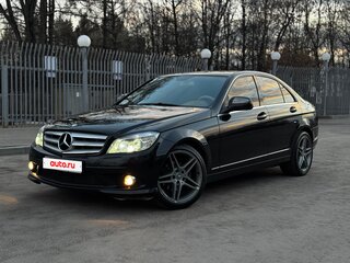 2007 Mercedes-Benz C-Класс 180 Kompressor III (W204), чёрный, 1090000 рублей, вид 1
