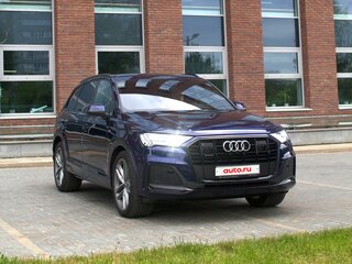 2020 Audi Q7 45 TDI II (4M) Рестайлинг, синий, 7990000 рублей, вид 3