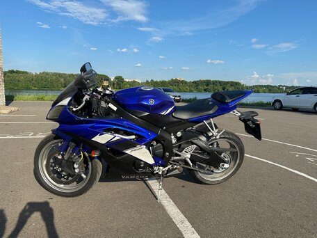 2009 Yamaha YZF-R6, синий, 750000 рублей, вид 2