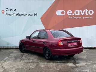 2005 Hyundai Accent ТагАЗ II, красный, 370000 рублей, вид 4