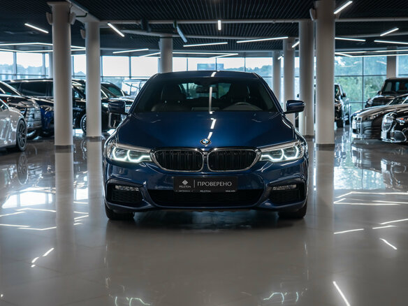 2018 BMW 5 серии 530d xDrive VII (G30/G31/G38), синий - вид 2