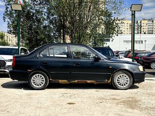2008 Hyundai Accent ТагАЗ II, чёрный, 139000 рублей, вид 4