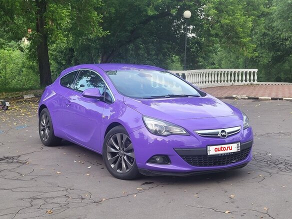 2013 Opel Astra GTC J Рестайлинг, фиолетовый, 1000000 рублей - вид 1