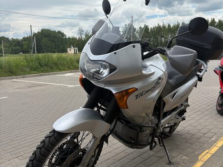 2001 Honda XL650V Transalp, серебристый, 250000 рублей, вид 5