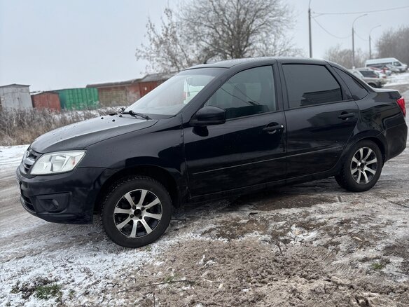 2015 Lada (ВАЗ) Granta I, чёрный - вид 7