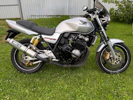 2002 Honda CB 400F, серебристый, 350000 рублей, вид 3