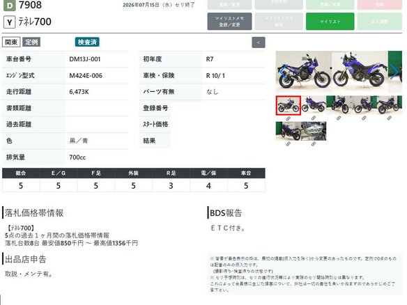2025 Yamaha Tenere 700, синий, 1399000 рублей - вид 10