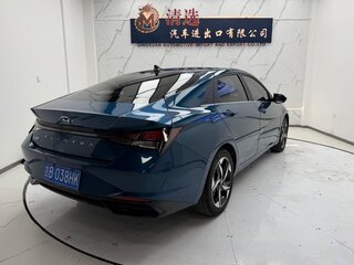2022 Hyundai Elantra VII (CN7), синий, 1400000 рублей, вид 4