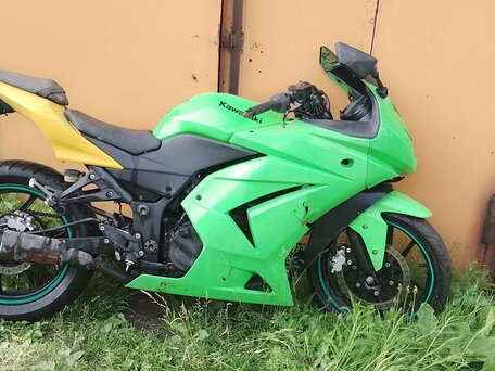 2006 Kawasaki ZX-6R Ninja, зелёный, 80000 рублей, вид 4