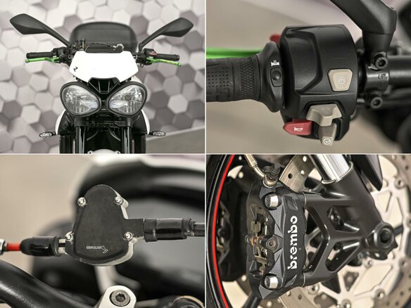 2018 Triumph Street Triple, белый, 577000 рублей - вид 9