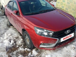 2016 Lada (ВАЗ) Vesta I, красный, 650000 рублей, вид 2