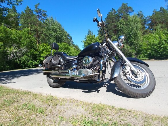 2001 Yamaha XVS650 Drag Star, чёрный, 499000 рублей - вид 1