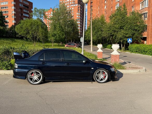 2002 Mitsubishi Lancer Evolution VII, синий - вид 13