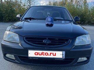 2007 Hyundai Accent ТагАЗ II, чёрный, 450000 рублей, вид 1
