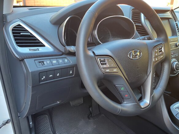 2017 Hyundai Santa Fe III Рестайлинг, белый - вид 12