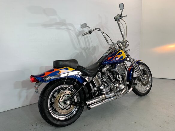 2006 Harley-Davidson Springer Softail, синий - вид 9