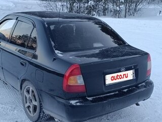 2008 Hyundai Accent ТагАЗ II, чёрный, 420000 рублей, вид 4