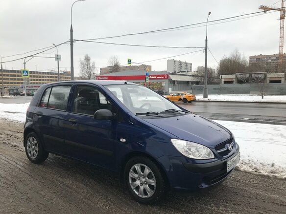 2008 Hyundai Getz I Рестайлинг, синий - вид 3