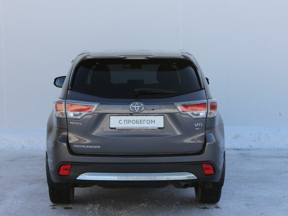 2015 Toyota Highlander III (XU50), серый - вид 4