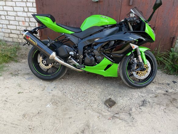 2012 Kawasaki ZX-6 Ninja, зелёный, 820000 рублей - вид 6