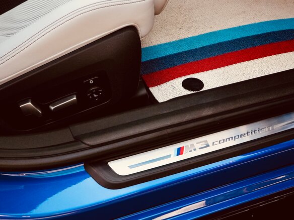 2021 BMW M3 Competition Package VI (G80), синий, 7700000 рублей - вид 15
