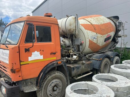 2004 КамАЗ Автобетоносмеситель, оранжевый, 800000 рублей, вид 4