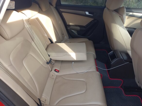 2014 Audi A4 IV (B8) Рестайлинг, красный, 1250000 рублей - вид 8