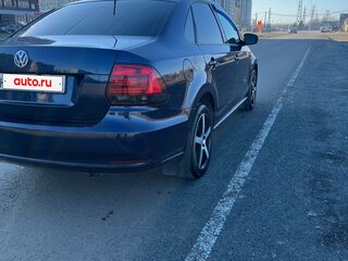 2015 Volkswagen Polo V Рестайлинг, синий, 770000 рублей, вид 4