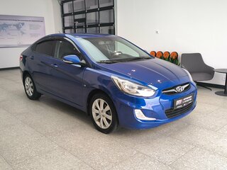 2013 Hyundai Solaris I, синий, 870000 рублей, вид 3