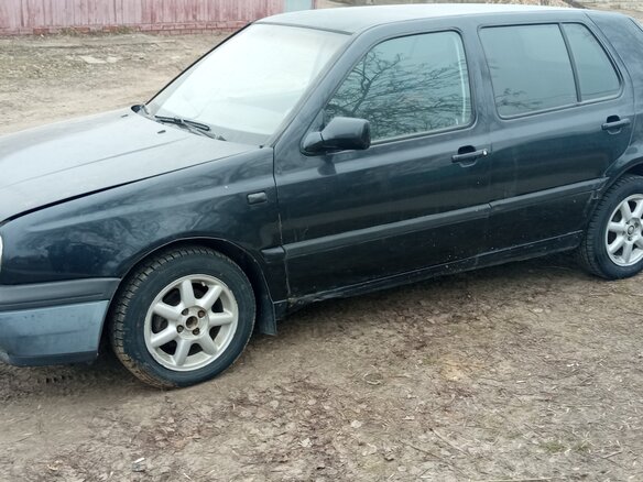 1992 Volkswagen Golf III, чёрный