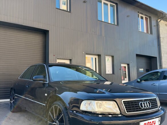 1999 Audi A8 I (D2) Рестайлинг, чёрный - вид 1