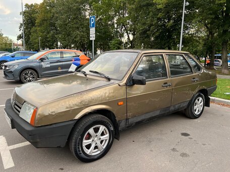 1999 Lada (ВАЗ) 21099, коричневый, 127000 рублей, вид 3