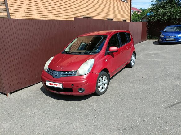 2008 Nissan Note I, красный, 360000 рублей