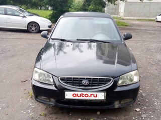2008 Hyundai Accent ТагАЗ II, чёрный, 500000 рублей, вид 2