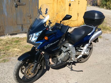 2002 Suzuki V-Strom 1000, синий, 500000 рублей, вид 3