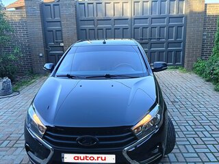2021 Lada (ВАЗ) Vesta I, чёрный, 1050000 рублей, вид 2