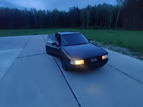 1990 Audi 80 IV (B3), чёрный, 70000 рублей - вид 7