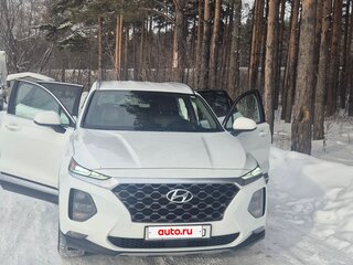 2019 Hyundai Santa Fe IV, белый, 1550000 рублей, вид 2
