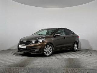 2016 Kia Rio III Рестайлинг, коричневый, 868790 рублей, вид 1