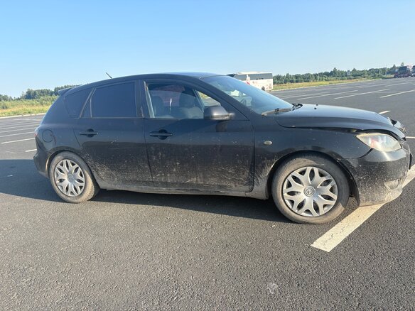 2006 Mazda 3 I (BK) Рестайлинг, чёрный, 300000 рублей - вид 3