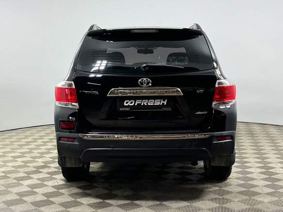 2012 Toyota Highlander II (XU40) Рестайлинг, чёрный - вид 3