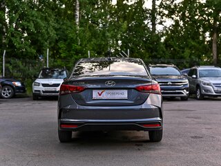 2021 Hyundai Solaris II Рестайлинг, серый, 1396000 рублей, вид 4