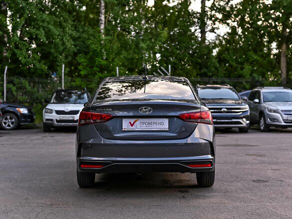 2021 Hyundai Solaris II Рестайлинг, серый, 1396000 рублей - вид 3