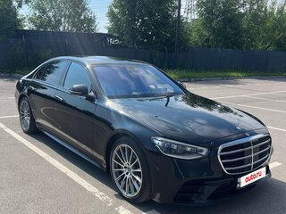 2021 Mercedes-Benz S-Класс 450 Long 4MATIC VII (W223), чёрный, 9300000 рублей, вид 3