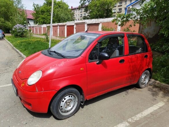 2006 Daewoo Matiz I Рестайлинг, красный, 160000 рублей